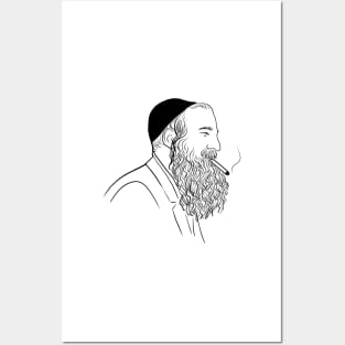 Orthodox jew smoking Posters and Art